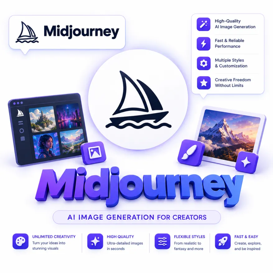 Midjourney 1-12 месяцев / Все планы / Официальные подписки / Полная гарантия