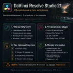 DaVinci Resolve Studio 21 ключ лицензия навсегда Россия и весь мир