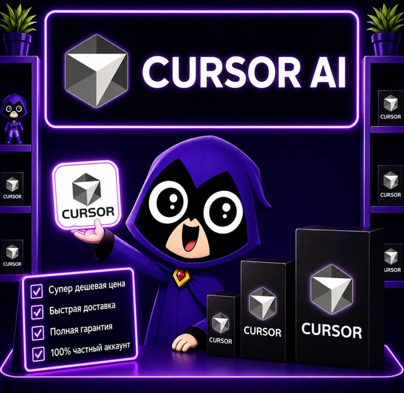 CURSOR AI ЛИЧНЫЙ АККАУНТ Подписка Pro/Pro+/Ultra 1 месяц