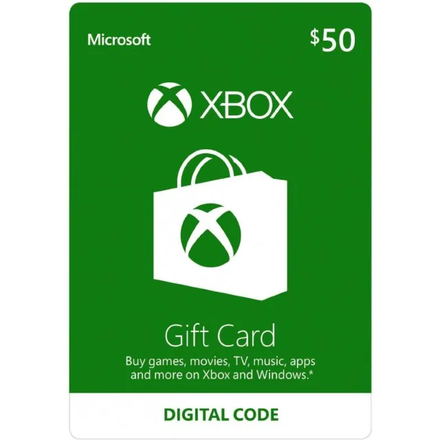Xbox Gift Card $50 USA без комиссии