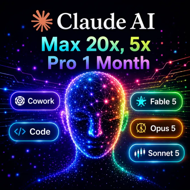 [БЕЗ ВХОДА] Claude Max 20x, 5x, Pro: Opus 5.5, Fable 5.1 АВТО ВЫДАЧА