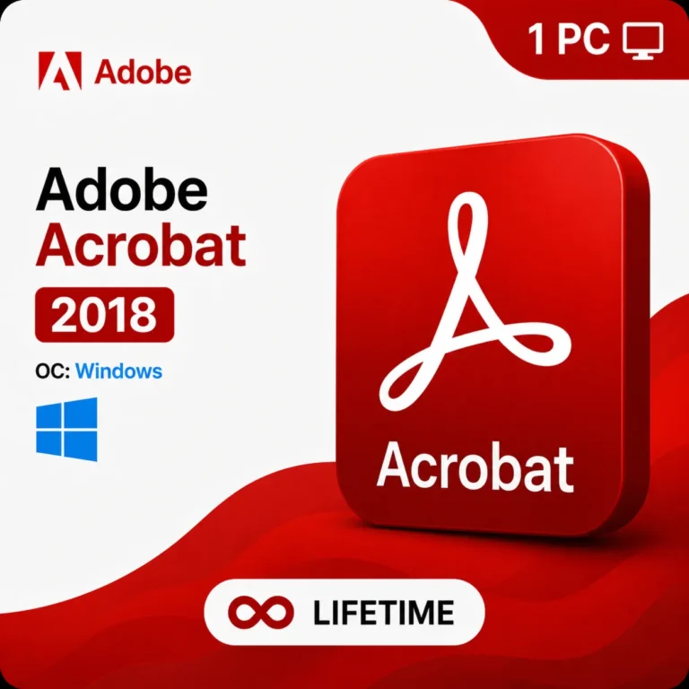Adobe Acrobat Pro 2018 Windows 1 Device Lifetime