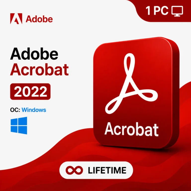 Adobe Acrobat Pro DC 2022 Windows 1 Device Lifetime