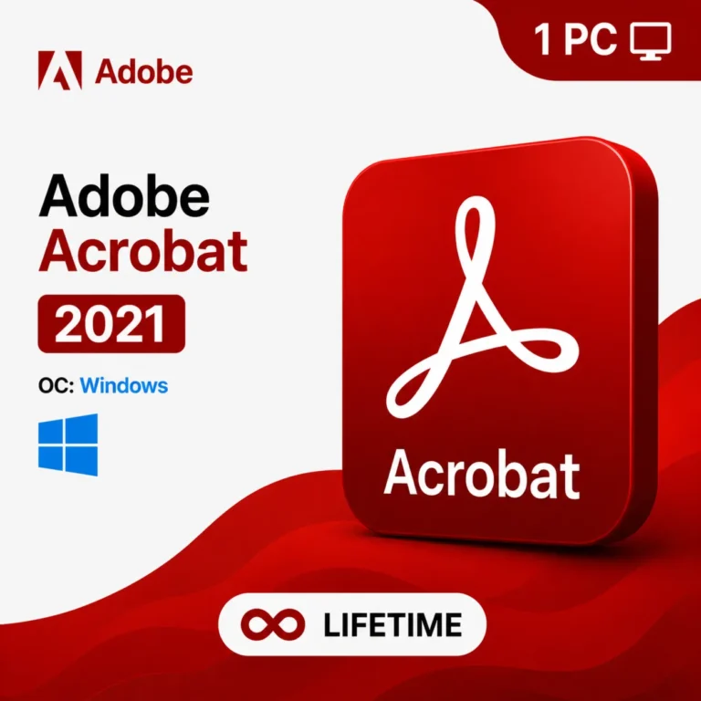 Adobe Acrobat Pro DC 2021 Windows 1 Device Lifetime