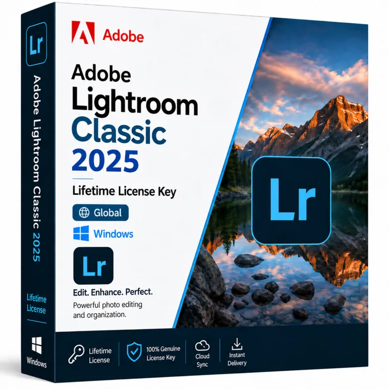 Adobe Lightroom Classic 2025 Глобальная лицензия Windows Мгновенная доставка
